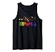 Piano Musik Klassik Musiker Buntes Keyboard Klavier Tank Top