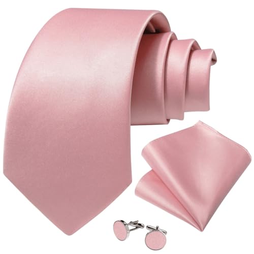 Corbata de seda de 150 cm para hombre con set de accesorios