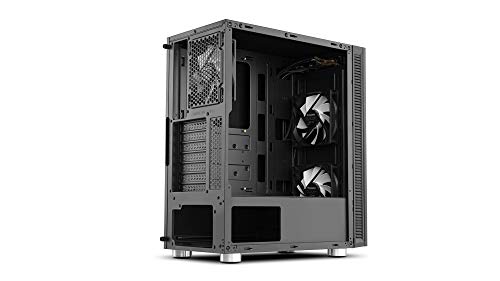 ATX Semitower VOID -NX void-ATX-Micro ATX-ITX Semitower, cancellazione acustica, controllo PWM, spazio per 6 ventole, USB 3.0, compatibile con grafica di grandi dimensioni, nero - Case PC - Immagine 4