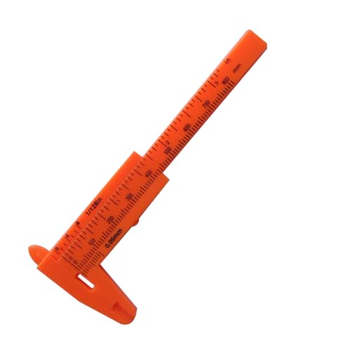 Calibrador Vernier Mini de Plástico Naranja para Joyería miniatura 1
