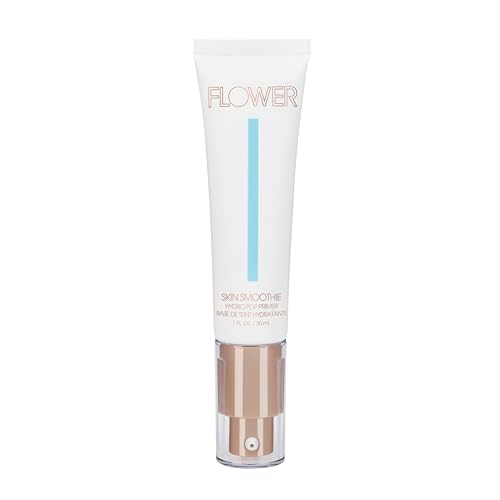 FLOWER BEAUTY By Drew Barrymore Skin Smoothie Hydro Pop Makeup Primer - Hydrating + Cooling - Lightweight feel + Absorbs Quickly - Grips Makeup for Long Lasting wear + Moisturizing - For All Skin Types