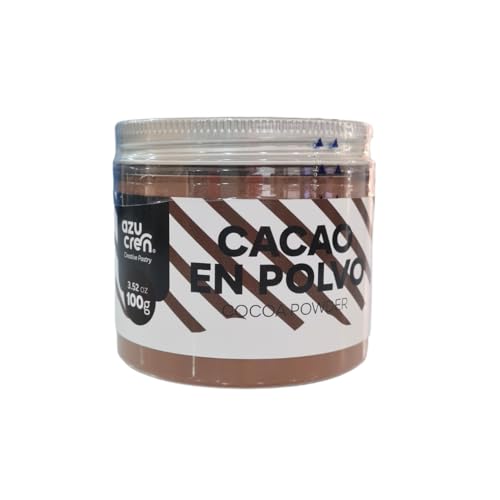 Azucren - Cacao en Polvo - Ideal para Elaborar Pasteles, Cupcakes o Bombones - Productos de Repostería (100G)