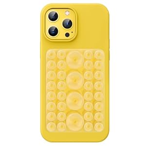 CukoHno – Silicone Suction Phone Case Adhesive Mount – Hands-Free, Strong Grip Holder for Selfies and Videos – iPhone and Android Compatible – 2.6â³x3.7â³ – Transparent