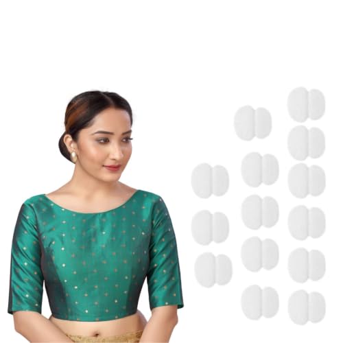 Image of Studio Shringaar Women Cotton Silk Silky Brocade Readymade Elbow Length Sleeves Saree Blouse Choli