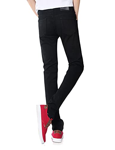 Demon&Hunter Men's Black Skinny Fit Stretch Jeans S8020(29)2