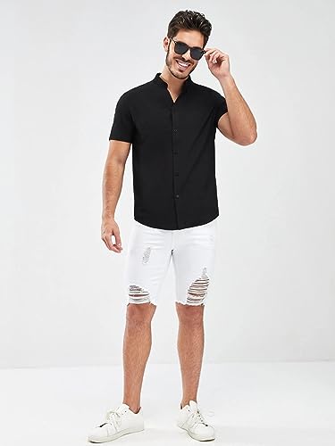 Image of J B Fashion Shirt for Men|| Casual Shirt for Men|| Men Stylish Shirt || Men Printed Shirt(Half-Plain)