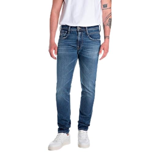 Jeans Replay Anbass Original homme, le denim stretch idéal du bureau aux sorties décontractées