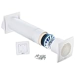 LIRAST 100mm Single Room Heat Recovery Ventilation System - 4 inch Decentralised MVHR Unit - Wall Heat Recovery Fan with Ceramic Air Heat Exchanger - Heat Extractor Fan with Switch