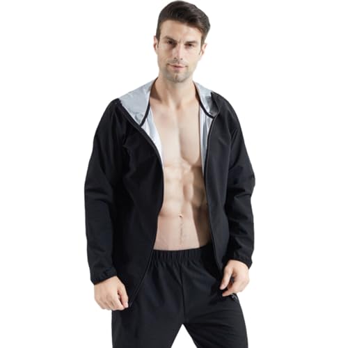 Camiseta de sauna para hombre contra la retención de líquidos con compresión para deporte