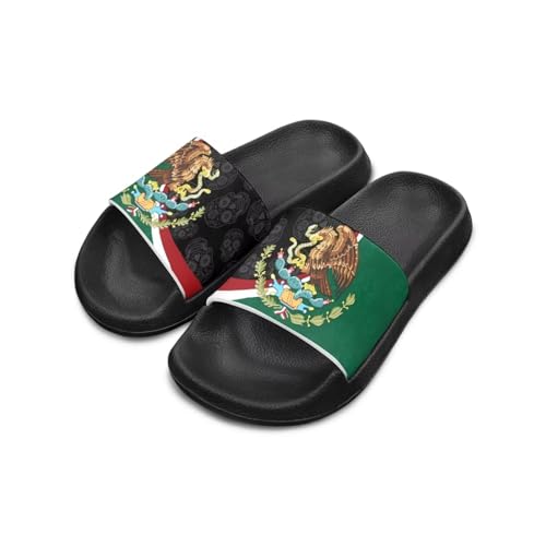 Kids Open Toe Slide Sandals for Boys Girls Comfortable Indoor & Outdoor Shower Slippers Patriotic Shoes for Kids