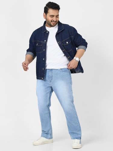 Image of Urbano Plus Men's Straight Fit Mid Rise Jeans