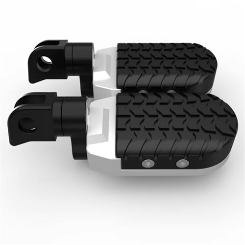 Repose-pieds en aluminium robuste argenté pour motos de collection Hunter Cub
