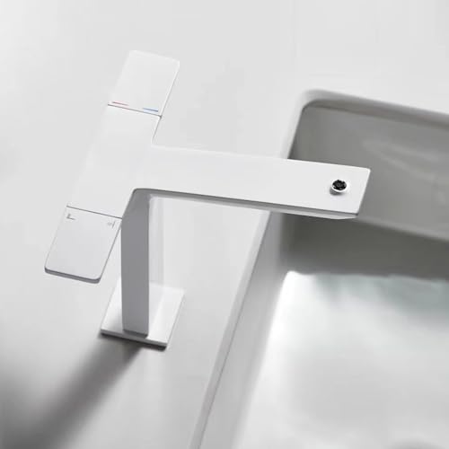 Robinet de lavabo en laiton mitigeur de salle de bain eau chaude et froide