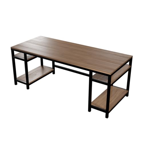 Image of Riyan Luxiwood Edward Computer Table in Engineering Wood for Home & Office, Simple Style Desk, Scratch Resistance Surface, Easy to Assemble. (Beige)