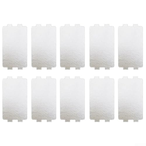 Besttoolifes Hoja de mica resistente para microondas, pieza de repuesto de alto aislamiento compatible con carrusel y la mayoría de modelos, para un fácil corte, 10 piezas (S)