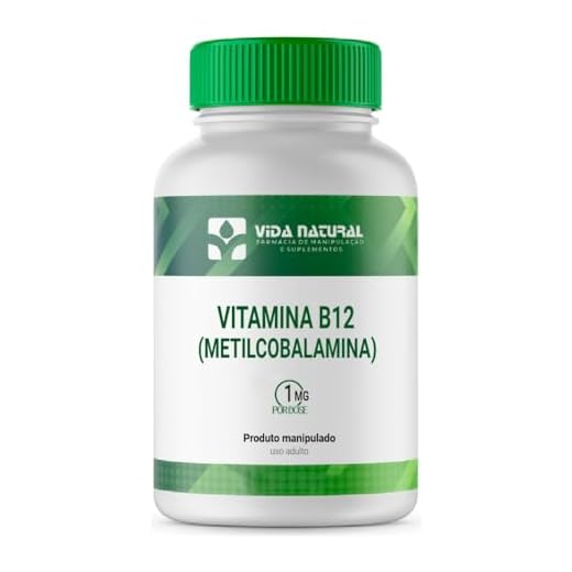 Vitamina B12 (metilcobalamina) 1mg 60 Cápsulas
