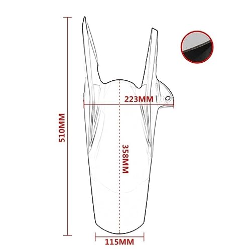 Garde-boue avant moto CB650R CBR650R résout les projections d'eau - 4