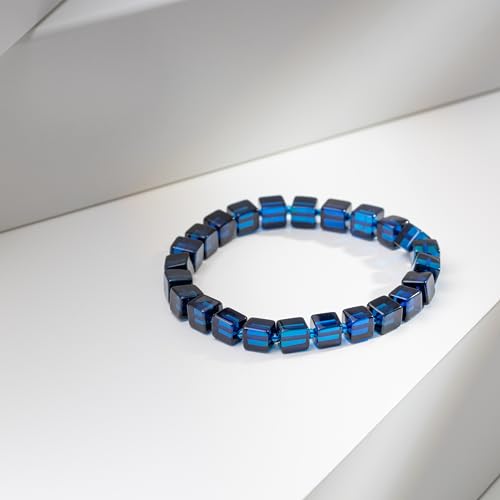 Amber Bracelet for Women and Men 6.7" - Healing Gemstone Bracelet with Polished Beads - Handmade Stretch Wristband - Certified Natural Amber Jewelry2