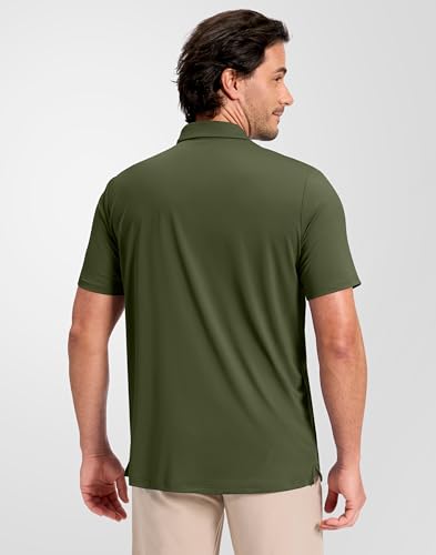 Image of Obla Mens Golf Shirt Short Sleeve Dry Fit Moisture Wicking Performance Athletic Casual Work Collared Polo Shirts for Men