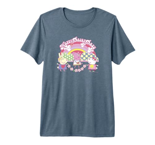 Peppa Pig t-shirt rétro à fleurs parfait pour les journées de jeux au parc de votre enfant