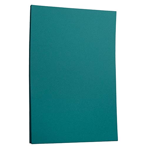 JAM PAPER Matte 28lb Paper - 8.5 x 11 - Teal - 50 Sheets/Pack