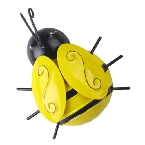 UKCOCO Décoration Murale Abeille Fer Sculpture Insecte pour Jardin et Patio Ornement et Artistique pour Clôture et Intérieur