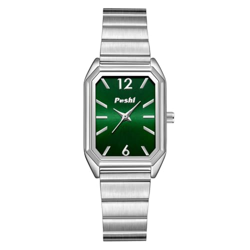 Montre octogonale dorée dotée d'un mouvement à quartz précis