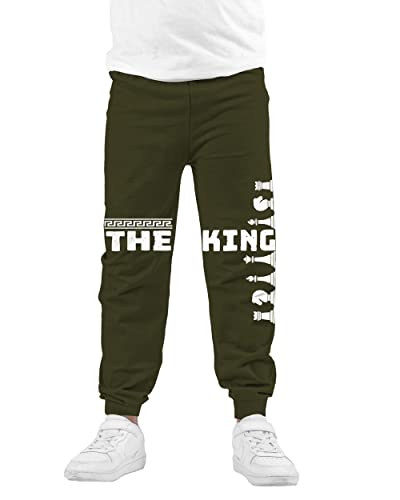 Image of KYDA KIDS Boys 100% Cotton Track Pants | Premium Printed Soft Single Jersey Fabric | Elastic Waist Loose Fit Summer Full Length with Rib Hem (Pack of 2)