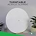 Mobile Pro Shop Acrylic Turntable Mat - Acrylic Slipmat for Vinyl LP Record Players - Improves Sound Quality & Provides Tighter Bass - Anti Static Platter mat (White)