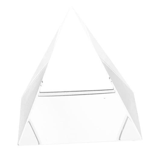 Cabilock Glass Pyramid Prism Sun Catchers for Windows Window Rainbow Prism Optic Teaching Aid