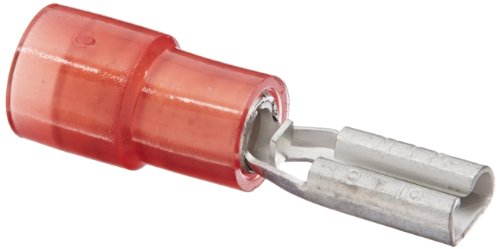 NSI F22-110-2N Nylon Insulated Female Disconnect, 22-18 Wire Size, 0.110