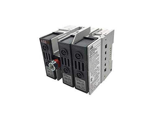 Asea Brown Boveri Os30Faj12 Fusible Disconnect Switch, J Fuse Type, Din Rail Mount, Terminal Type - Lugs, 120/600-Vac, 3-Pole, Ul98 Rating, Os30-200 / Powerline Series, 30-Amp, Disconnect Primary Type #TOP17