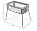 Chicco LullaGo Anywhere SE Portable Bassinet, Lightweight, Space-Saving with Waterproof Mattress and Fitted Sheet, Travel Bassinet for Baby, Clay/Grey