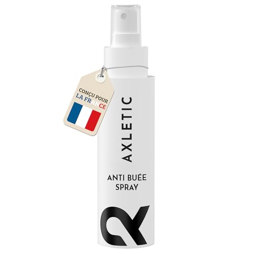 Axletic® 2-en-1 Spray Anti Buée Lunettes & Nettoyant Lunettes - 100ml - Anti Fog Spray - Fabriqué en Allemagne