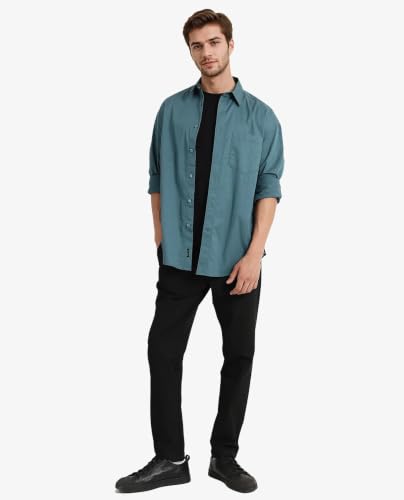 Image of Rare Rabbit Boxy fit Plain Shirt
