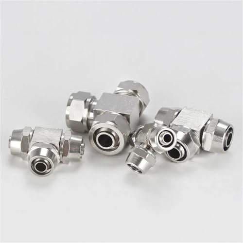 Conector neumático de 3 vías para proyectos de bricolaje y mantenimiento de compresores de aire 5