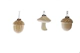  PERAGA GARDEN Decorazione Fungo da Appendere 6X6X7,5CM Modello Assortito ADDOBBI Natale Albero