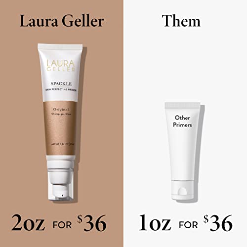 LAURA GELLER NEW YORK Spackle Primer - Champagne Glow - Super-Size 2 Fl Oz - Hyaluronic Acid Makeup Primer for Mature Skin - Image 2