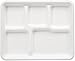 Amazon Basics Compostable 5-Compartment Food Trays, Pack of 500