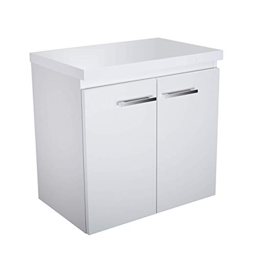 paplinskimoebel - Armoire de salle de bain avec embout Bilbao Top (l x p x h) 61,5 x 40 x 58 cm, armoire pour lavabo, meuble bas avec plan de travail, meuble sous lavabo...