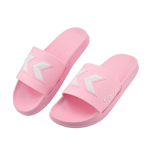 JOMIX Claquettes été Femme en EVA Caoutchouc Chaussons de Douche Souples et Antidérapants Sandales de Plage et Maison Fabriqué au Portugal, PD7871, Rose, 38 EU