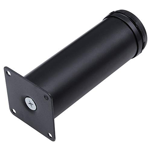 Aowish 4-Pack Stainless Steel Furniture Legs Furniture Foot Upgraded & Thickened Cabinet Metal Legs 2 Inch Diameter Shelves Sofa Table Kitchen Adjustable Feet With 16 Screws (4 Inch/100Mm-Black) #TOP7