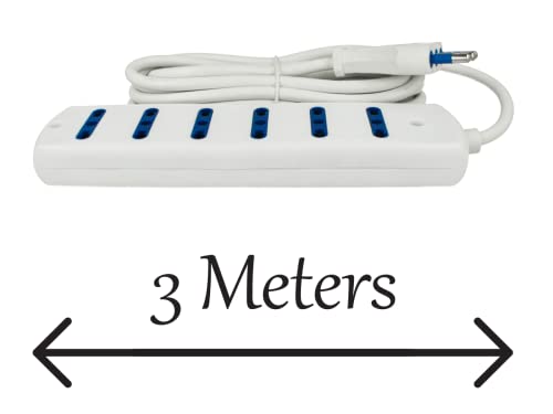 2 Pezzi Multipresa Ciabatta Elettrica, Prese
