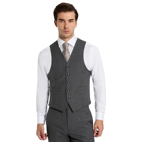 Image of Michael Kors Men's 3-Piece Classic Fit Suit Separates | Vests | Weddings & Formal Events (Jackets & Pants Sold Seperately)