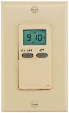Reliance Controls WE7100Y in-Wall Astronomic 7-Day Timer, Ivory