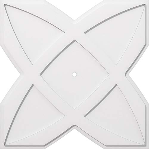 Ekena Millwork CMP36TS-01000 Titus Architectural Grade PVC Contemporary Urethane Ceiling Medallions 36"OD x 1"ID x 12 1/2"C x 1"P