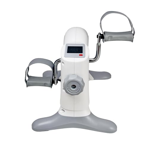 Sparnod Fitness SMB-525 Arm & Leg Mini Exercise Bike with LCD Display, Adjustable Resistance, Portable Under Desk Pedal Exerciser for Home & Office...