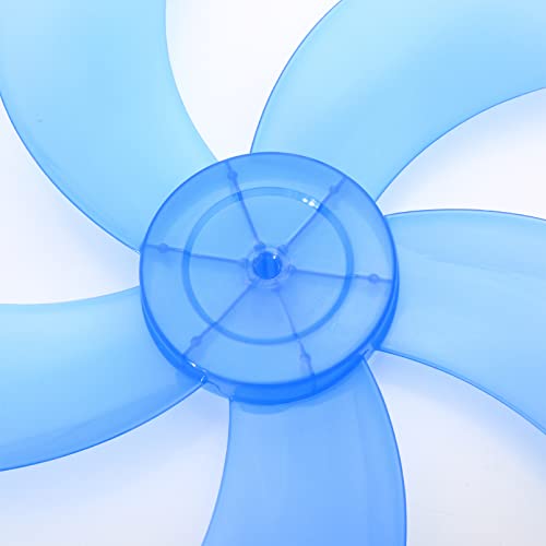 Dpois Plastic Fan Blade Replacement Part With Nut Cover For Universal Standing Pedestal Fan Table Fanner General Accessories Blue A 16 Inch #TOP4