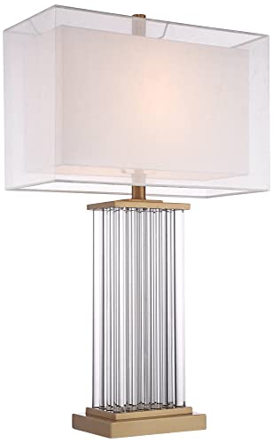Lámpara de mesa Viena Full Spectrum 29" cristal blanco miniatura 5