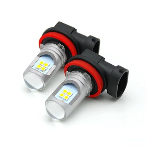 TWMEU Fari Fendinebbia Paraurti Per Volvo C30 C70 S40 2004-2012 S80 V50 V70 Per XC60 2010-2013 XC70 2 Pezzi LED Fendinebbia Blub H8 H11 Lampada Canbus Nessun Errore